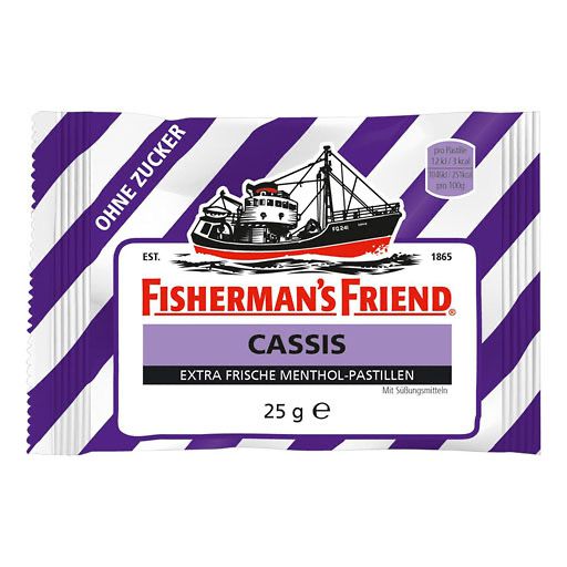 FISHERMANS FRIEND Cassis ohne Zucker Pastillen