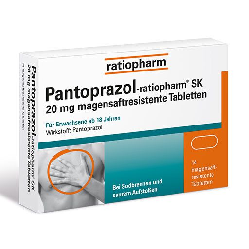 PANTOPRAZOL-ratiopharm SK 20 mg magensaftres.Tabl.