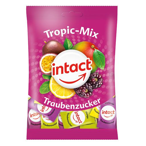 INTACT Traubenzucker Beutel Tropic-Mix
