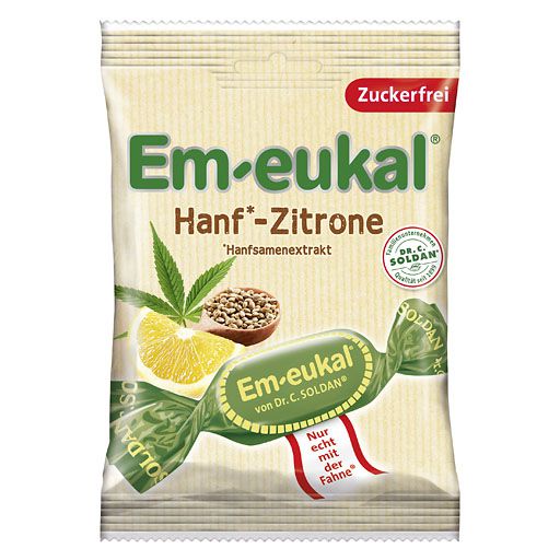 EM-EUKAL Bonbons Hanf-Zitrone zuckerfrei