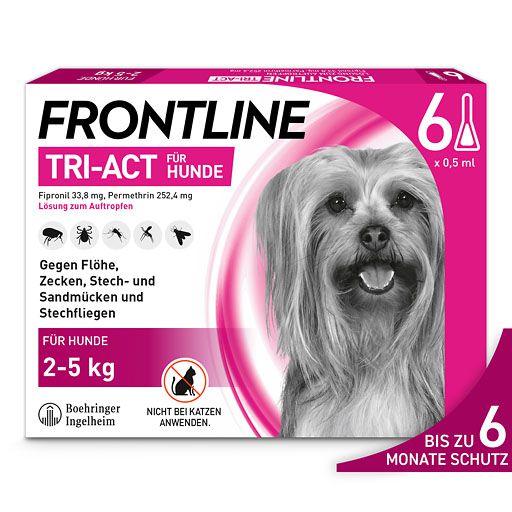 FRONTLINE Tri-Act Lsg.z.Auftropfen f.Hunde 2-5 kg