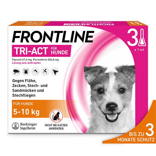 FRONTLINE Tri-Act Lsg.z.Auftropfen f.Hunde 5-10 kg