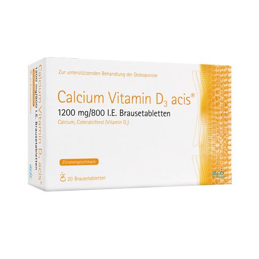 CALCIUM VITAMIN D3 acis 1200 mg/800 I.E. Br.-Tabl.