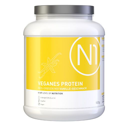 N1 veganes Protein Reis-Erbsen Mix Vanille-Geschm.
