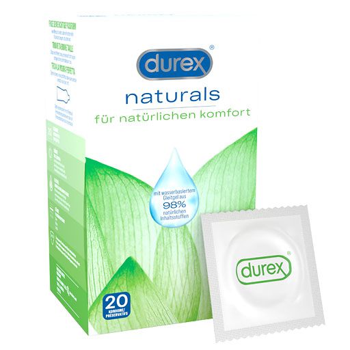 DUREX naturals Kondome mit Gleitgel wasserbasiert