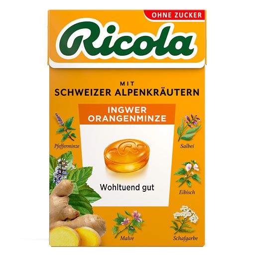 RICOLA o.Z.Box Ingwer Orangenminze Bonbons
