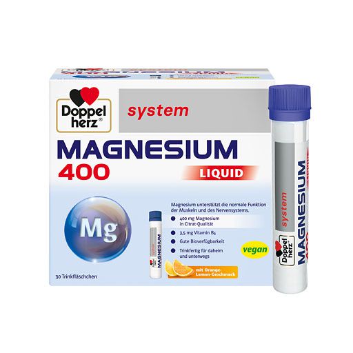 DOPPELHERZ Magnesium 400 Liquid system Trinkamp.